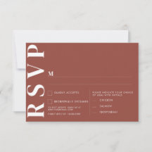 Minimalistische RSVP-Karten für Hochzeiten