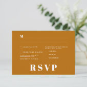 Minimalistische RSVP-Karten für Hochzeiten Einladung (Stehend Vorderseite)