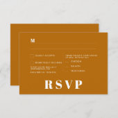 Minimalistische RSVP-Karten für Hochzeiten Einladung (Vorne/Hinten)