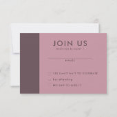 Minimalistische RSVP-Karten für Hochzeiten Einladung (Vorderseite)