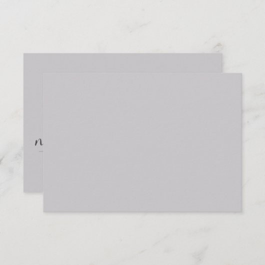 Minimalistische RSVP-Karten für Hochzeiten Einladung (Vorne/Hinten)