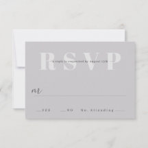 Minimalistische RSVP-Karten für Hochzeiten