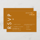 Minimalistische RSVP-Karten für Hochzeiten Einladung (Vorne/Hinten)