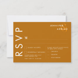 Minimalistische RSVP-Karten für Hochzeiten Einladung