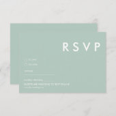 Minimalistische RSVP-Karten für Hochzeiten Einladung (Vorne/Hinten)