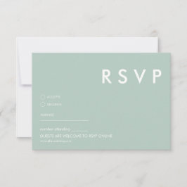 Minimalistische RSVP-Karten für Hochzeiten Einladung