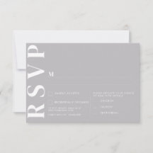 Minimalistische RSVP-Karten für Hochzeiten