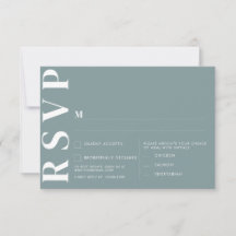 Minimalistische RSVP-Karten für Hochzeiten