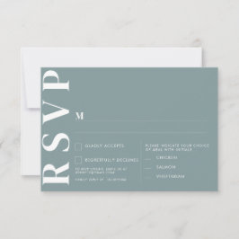 Minimalistische RSVP-Karten für Hochzeiten Einladung