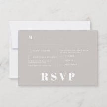 Minimalistische RSVP-Karten für Hochzeiten