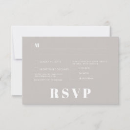 Minimalistische RSVP-Karten für Hochzeiten Einladung
