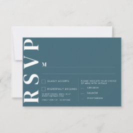 Minimalistische RSVP-Karten für Hochzeiten Einladung