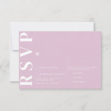 Minimalistische RSVP-Karten für Hochzeiten