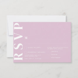 Minimalistische RSVP-Karten für Hochzeiten Einladung
