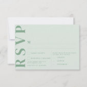 Minimalistische RSVP-Karten für Hochzeiten Einladung (Vorderseite)