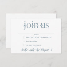 Minimalistische RSVP-Karten für Hochzeiten