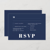 Minimalistische RSVP-Karten für Hochzeiten Einladung (Vorne/Hinten)