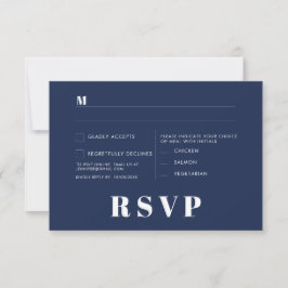 Minimalistische RSVP-Karten für Hochzeiten Einladung
