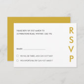 Minimalistische RSVP-Karten für Hochzeiten Einladung (Vorne/Hinten)