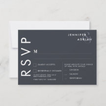 Minimalistische RSVP-Karten für Hochzeiten