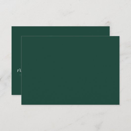Minimalistische RSVP-Karten für Hochzeiten Einladung (Vorne/Hinten)