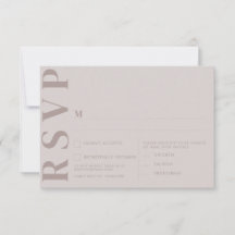 Minimalistische RSVP-Karten für Hochzeiten