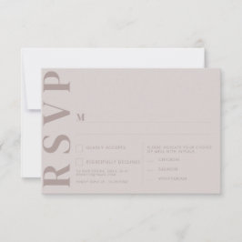 Minimalistische RSVP-Karten für Hochzeiten Einladung