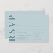 Minimalistische RSVP-Karten für Hochzeiten Einladung (Vorne/Hinten)