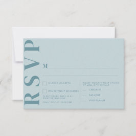 Minimalistische RSVP-Karten für Hochzeiten Einladung