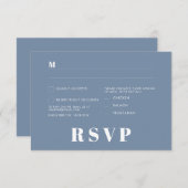 Minimalistische RSVP-Karten für Hochzeiten Einladung (Vorne/Hinten)