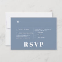 Minimalistische RSVP-Karten für Hochzeiten