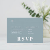 Minimalistische RSVP-Karten für Hochzeiten Einladung (Stehend Vorderseite)