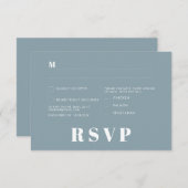 Minimalistische RSVP-Karten für Hochzeiten Einladung (Vorne/Hinten)