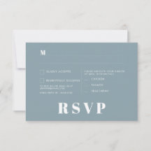 Minimalistische RSVP-Karten für Hochzeiten