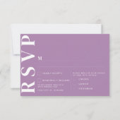 Minimalistische RSVP-Karten für Hochzeiten Einladung (Vorderseite)