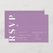 Minimalistische RSVP-Karten für Hochzeiten Einladung (Vorne/Hinten)