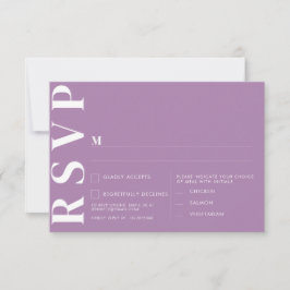 Minimalistische RSVP-Karten für Hochzeiten Einladung