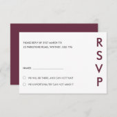 Minimalistische RSVP-Karten für Hochzeiten Einladung (Vorne/Hinten)