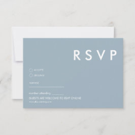 Minimalistische RSVP-Karten für Hochzeiten Einladung