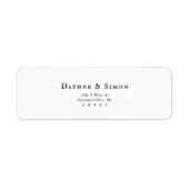 Minimalistische Rücksendeadresse (Vorne)