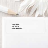 Minimalistische Rücksendeadresse (Insitu)