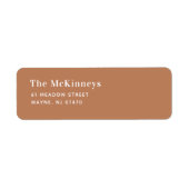 Minimalistische Rücksendeadresse (Vorne)