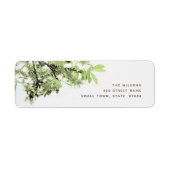 Minimalistische Rücksendeadresse für botanisches F (Vorne)