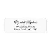 Minimalistische Rücksendeadresse für das Skript Mo (Vorne)