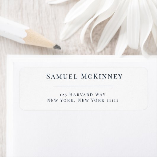 Minimalistische Rücksendeadresse für die klassisch (Insitu)