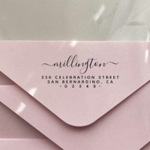 Minimalistische Rücksendeadresse handgeschriebener