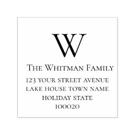 Minimalistische Rücksendeadresse Permastempel