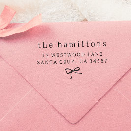 Minimalistische Rücksendeadresse von Hand gezeichn Gummistempel