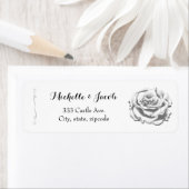 Minimalistische Rücksendeadressen-Aufkleber Vintag (Insitu)