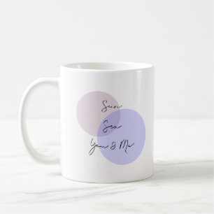 Minimalistische Ruhe Romantik Pastel Lila Rosa Ele Kaffeetasse